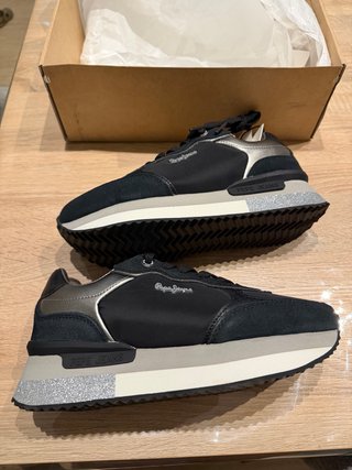 Zapatillas Pepe Jeans Rusper Negro/Plata
