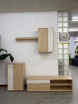 Mueble salón eco cambria con espejo