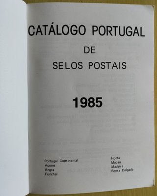 Catálogo Selos Postais Portugal 1985
