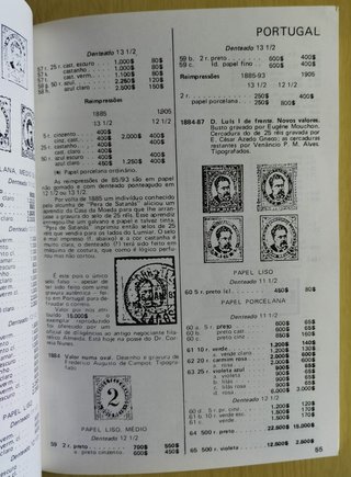 Catálogo Selos Postais Portugal 1985