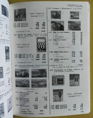 Catálogo Selos Postais Portugal 1985