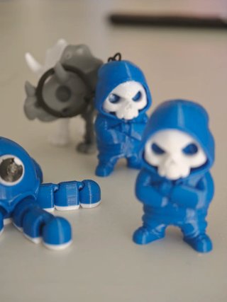 Llavero Pulpo Azul Articulado