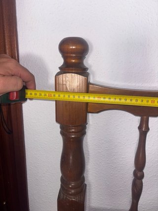 2 Cabecero y pie de cama de madera