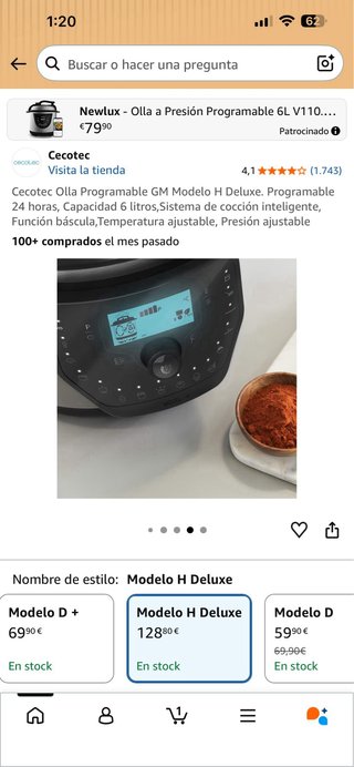 Olla Programable Cecotec Modelo H Deluxe