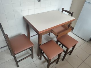 Mesa Cocina Extensible + 4 Sillas