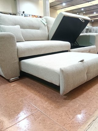 Sofá Cama Lila Beige Tela