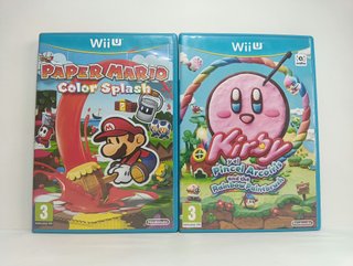 Lote 2 giochi Wii U: Kirby e Paper Mario