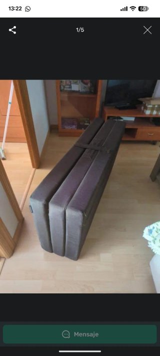 Colchón plegable para camper 180x120x10