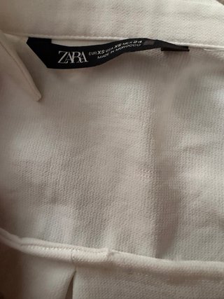 Blusa larga Zara blanca