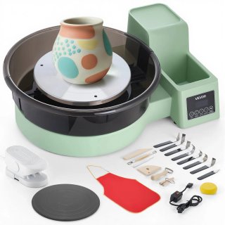 Tornio Ceramica 36cm Verde da Tavolo 450W Pedale