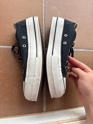 Converse Plataforma Negra Talla 38