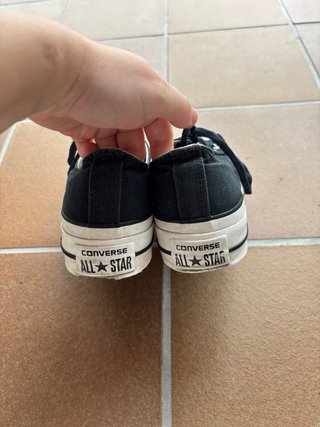 Converse Plataforma Negra Talla 38
