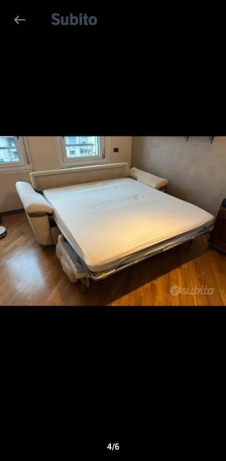 Divano letto matrimoniale + copriseduta