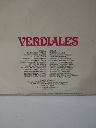 Vinilo Verdiales de los Montes de Málaga