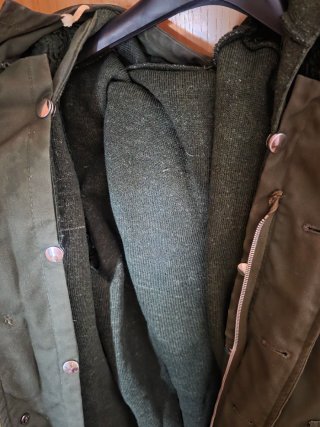 Parka uomo verde con pelliccia removibile
