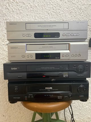 Lote 4 VCR Philips y Saba para piezas