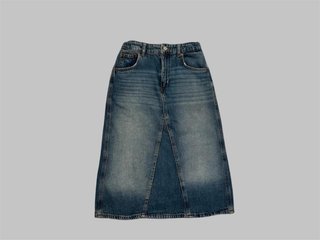 Falda vaquera 11-12 larga azul