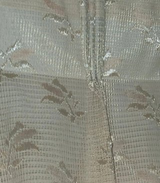 Cortinas vintage de nylon beige diseño jacquard