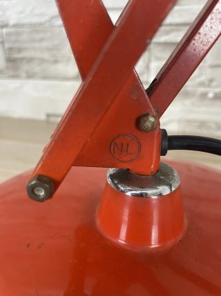 Lampada Luxo Naska Loris Rosso Vintage Metallo