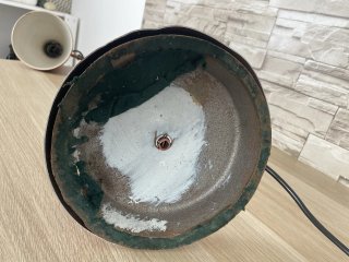 Lampada Luxo Naska Loris Rosso Vintage Metallo