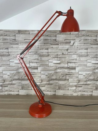 Lampada Luxo Naska Loris Rosso Vintage Metallo