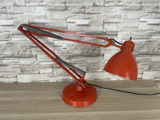 Lampada Luxo Naska Loris Rosso Vintage Metallo