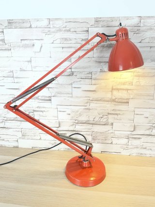 Lampada Luxo Naska Loris Rosso Vintage Metallo