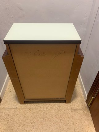 Mueble recibidor 4 cajones wengué