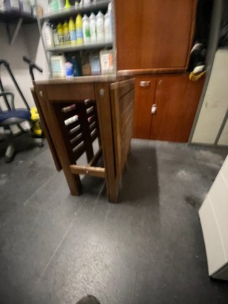 Mesa de madera plegable