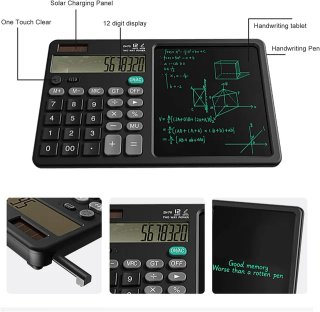 Calculadora Solar 12 Dígitos con Tableta Escritura