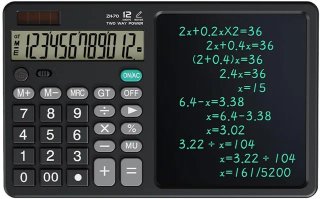 Calculadora Solar 12 Dígitos con Tableta Escritura