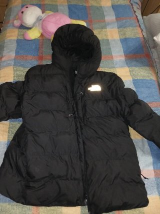 The North Face plumífero capucha XL negro
