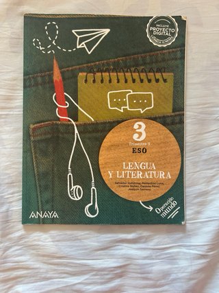 Libros Lengua y Literatura 3º ESO Anaya