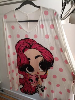 Camiseta manga larga estampado gatito