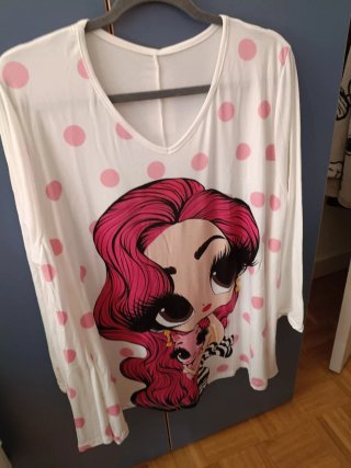 Camiseta manga larga estampado gatito