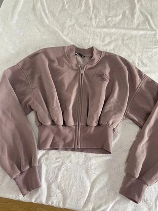 Chaqueta bomber corta Zara rosa