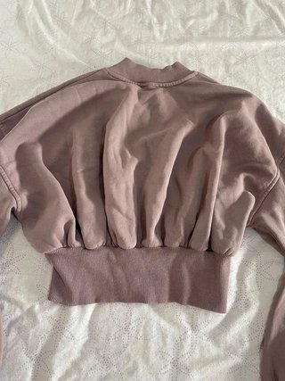 Chaqueta bomber corta Zara rosa