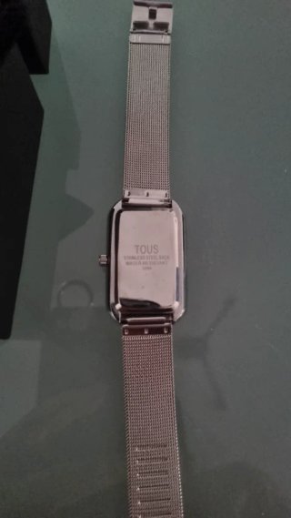 Reloj Acero Malla Plateado Nuevo