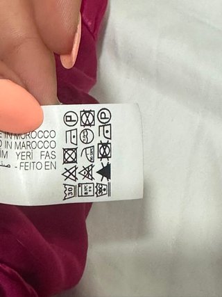 Vestito Zara fucsia a portafoglio effetto satinato