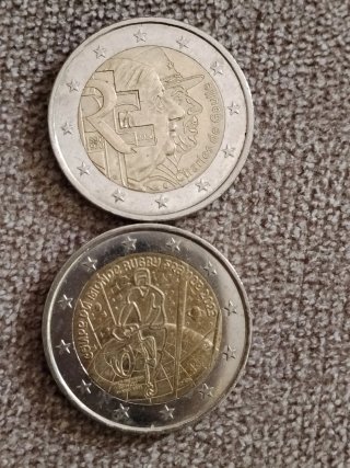 Lote 9 monedas conmemorativas Francia.