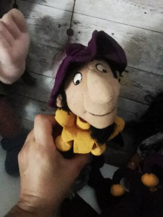 Peluche vintage Quasimodo, Esmeralda y Frollo