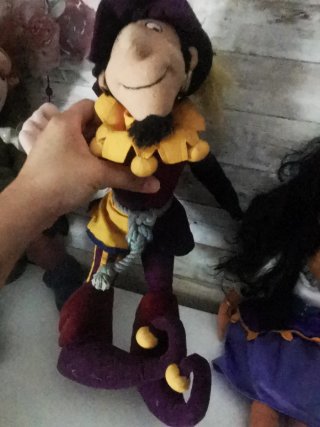 Peluche vintage Quasimodo, Esmeralda y Frollo