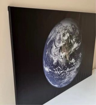 Lienzo con marco Planeta Tierra Ikea