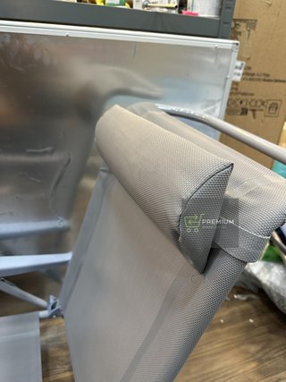 Relaxdays Tumbona Plegable con Reposacabezas