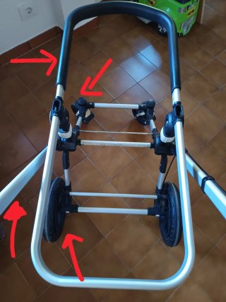 Chasis/estructura de aro Bugaboo camaleón 3