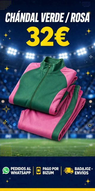 Chándal Verde y Rosa