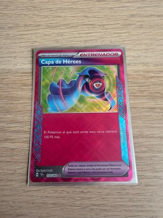 Carta Pokémon Entrenador Capa de Héroes 152/162