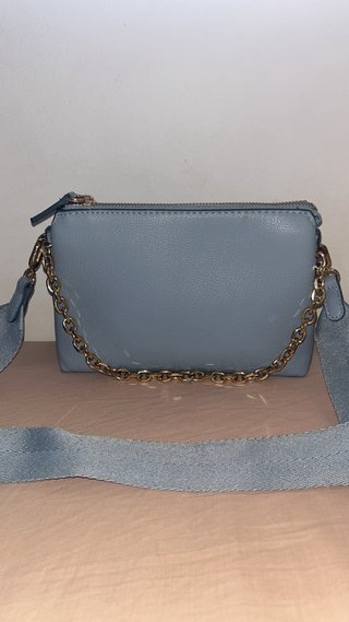 Bolso bandolera Mango celeste