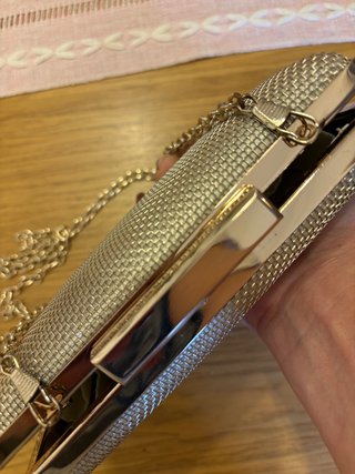 Bolso dorado de fiesta Parfois