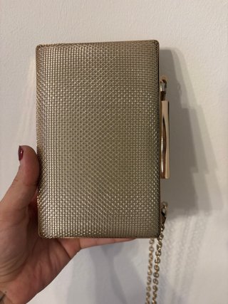 Bolso dorado de fiesta Parfois